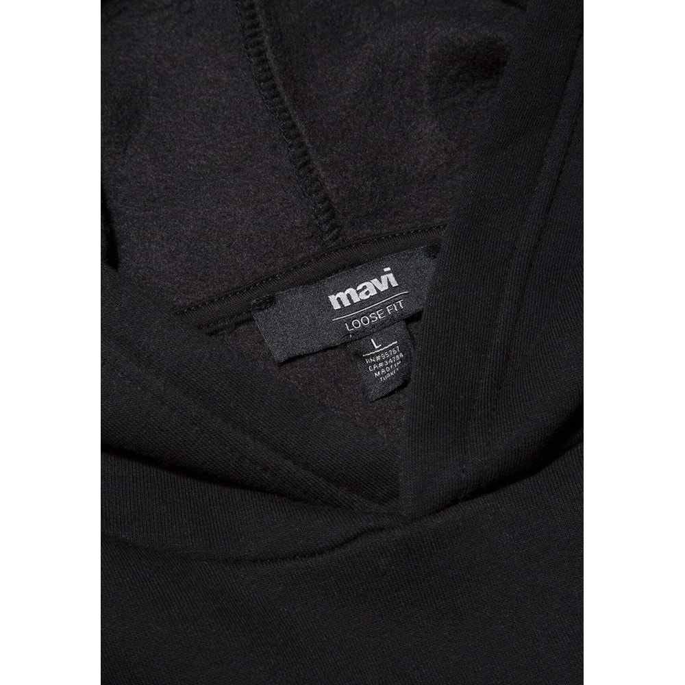 Mavi M0S10275-900 Mavi Kapüşonlu Sweatshirt Erkek Sweatshirt