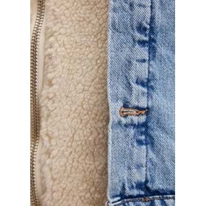 Mavi M1110278-88589 Rubina 90lar Suni Kürklü Jean Ceket Kadın Mont