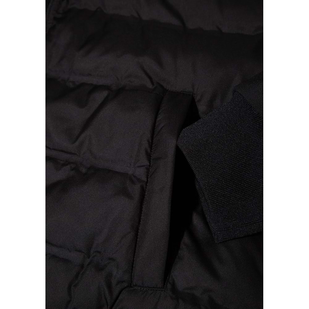 Mavi M0110559-71379 Su İtici Mavi Pro Logo Reflektör Detaylı Water-Replent Kapüşonlu Spandex Erkek Mont