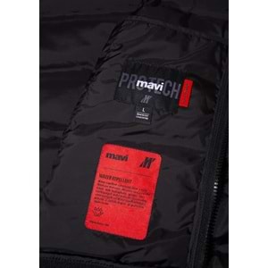 Mavi M0110559-71379 Su İtici Mavi Pro Logo Reflektör Detaylı Water-Replent Kapüşonlu Spandex Erkek Mont