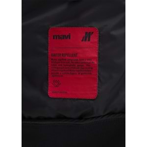 Mavi M0110559-71379 Su İtici Mavi Pro Logo Reflektör Detaylı Water-Replent Kapüşonlu Spandex Erkek Mont