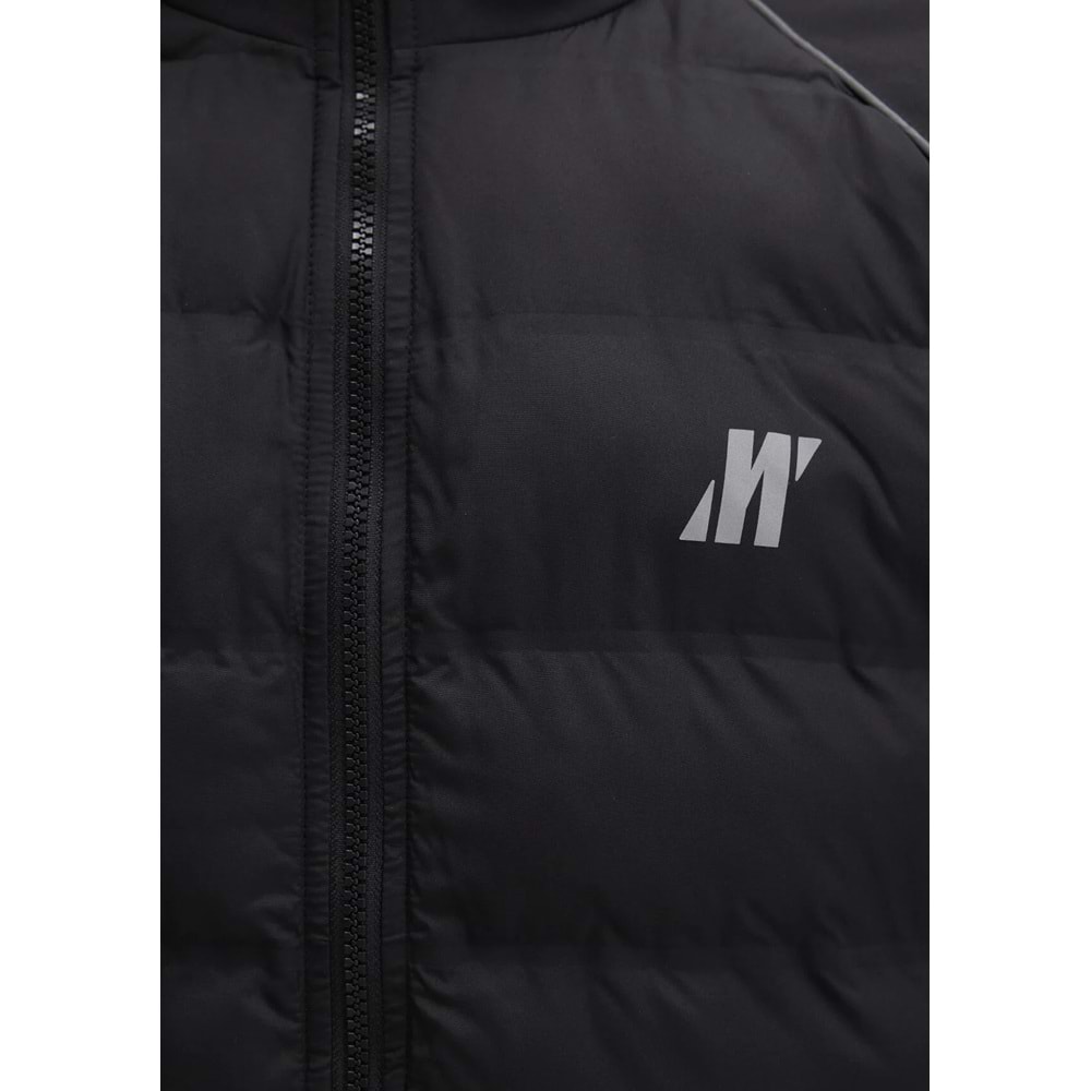 Mavi M0110559-71379 Su İtici Mavi Pro Logo Reflektör Detaylı Water-Replent Kapüşonlu Spandex Erkek Mont