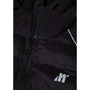 Mavi M0110559-71379 Su İtici Mavi Pro Logo Reflektör Detaylı Water-Replent Kapüşonlu Spandex Erkek Mont