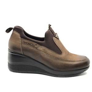 Venüs Maranta Hakiki Deri Dolgu Topuk Ortopedik Kadın Casual Ayakkabı