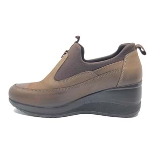 Venüs Maranta Hakiki Deri Dolgu Topuk Ortopedik Kadın Casual Ayakkabı