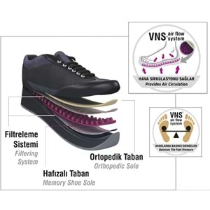 Venüs Orhiş Hakiki Deri Ortopedik Oxford Kadın Aır-Flow Taban Klasik Ayakkabı