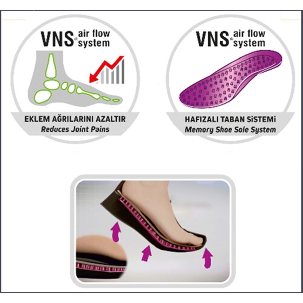 Venüs Orhiş Hakiki Deri Ortopedik Oxford Kadın Aır-Flow Taban Klasik Ayakkabı