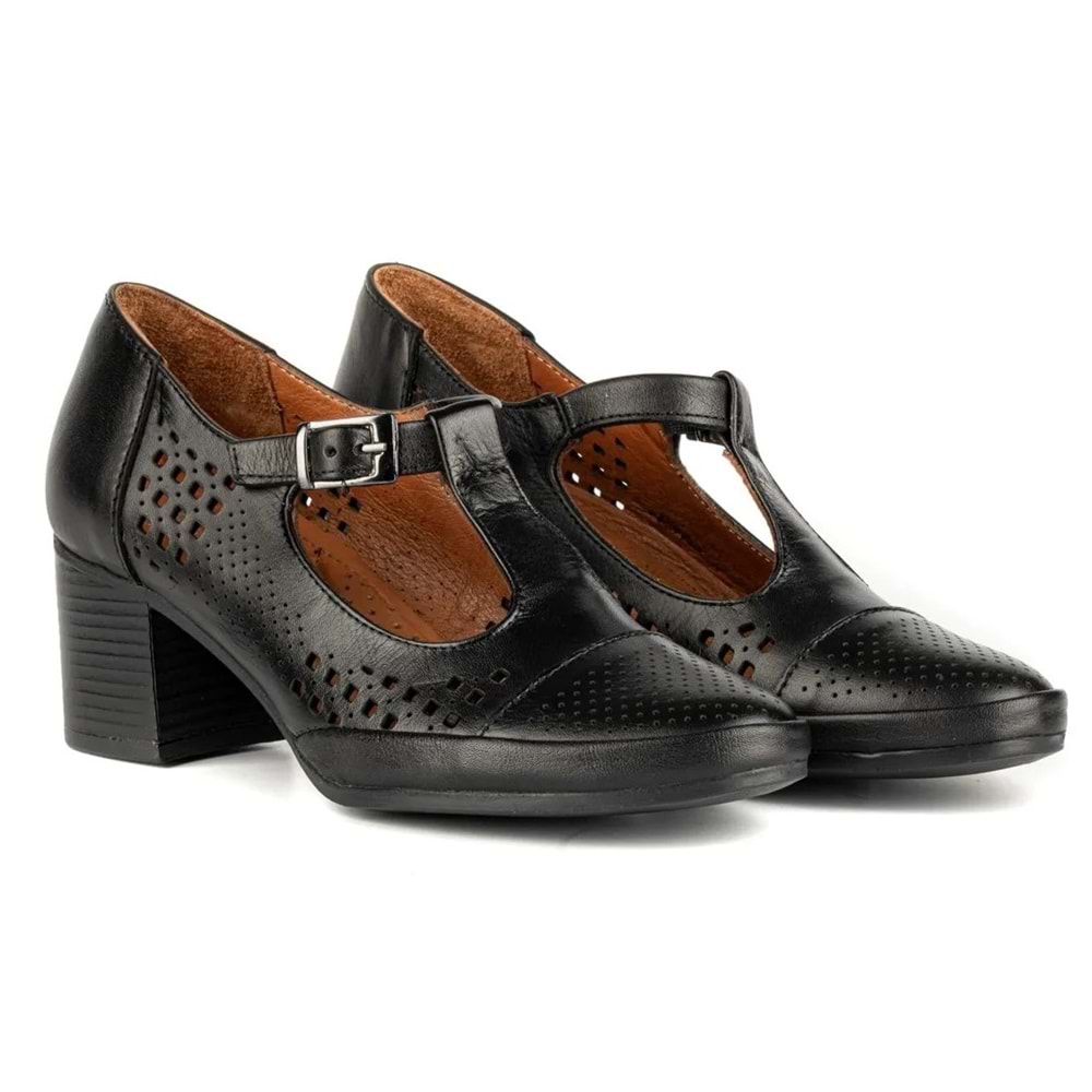 Venüs Cosmos Hakiki Deri Comfort Ortopedik Kadın Topuklu Ayakkabı