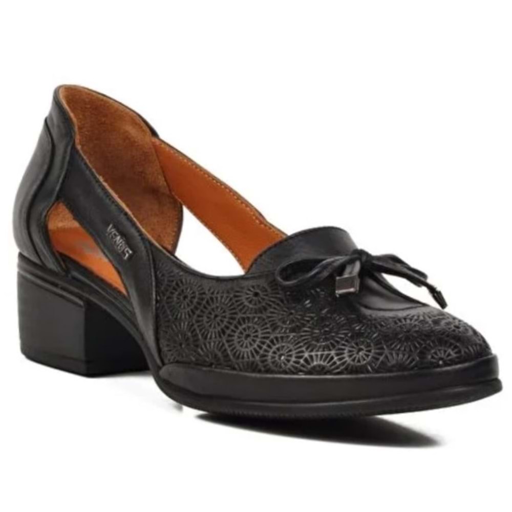 Venüs Opia Hakiki Deri Comfort Ortopedik Kadın Kısa Topuklu Ayakkabı