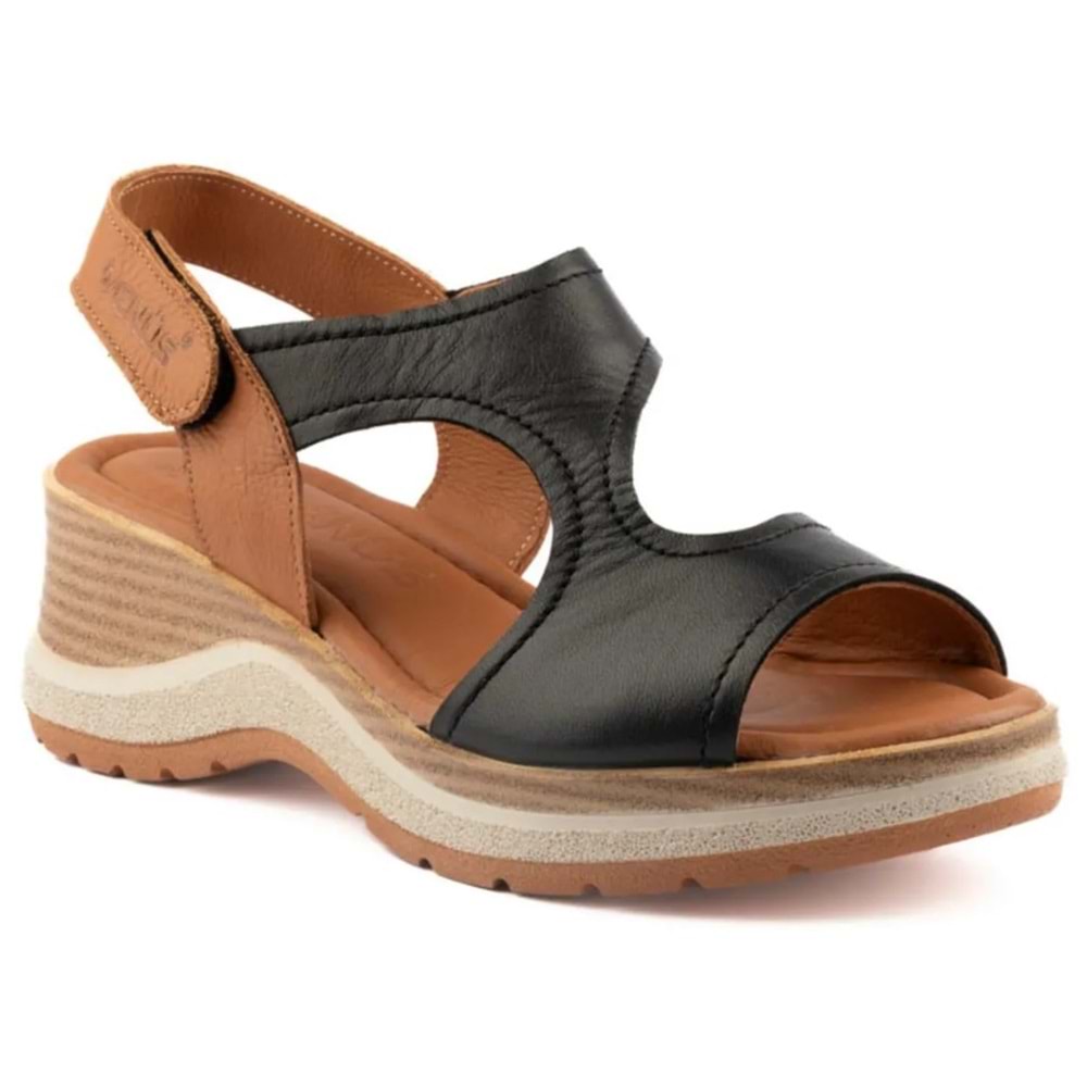 Venüs Noble Hakiki Deri Comfort Ortopedik Kadın Sandalet