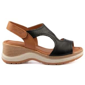 Venüs Noble Hakiki Deri Comfort Ortopedik Kadın Sandalet