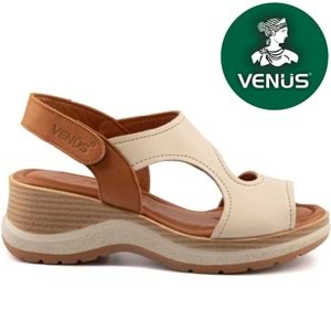 Venüs Noble Hakiki Deri Comfort Ortopedik Kadın Sandalet