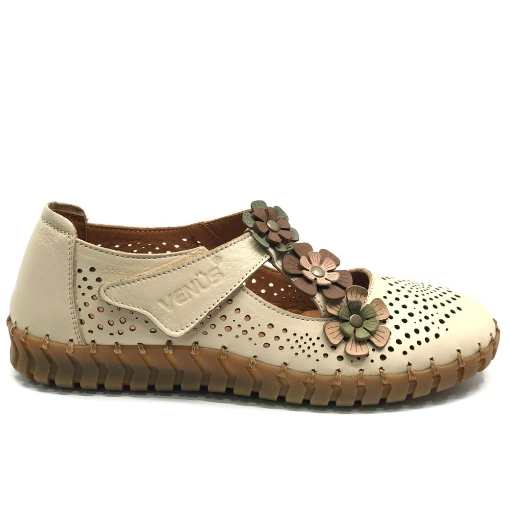Venüs Perlon Hakiki Deri Ortopedik Kadın Casual Ayakkabı
