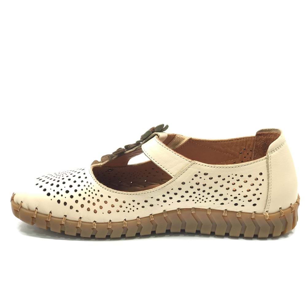 Venüs Perlon Hakiki Deri Ortopedik Kadın Casual Ayakkabı