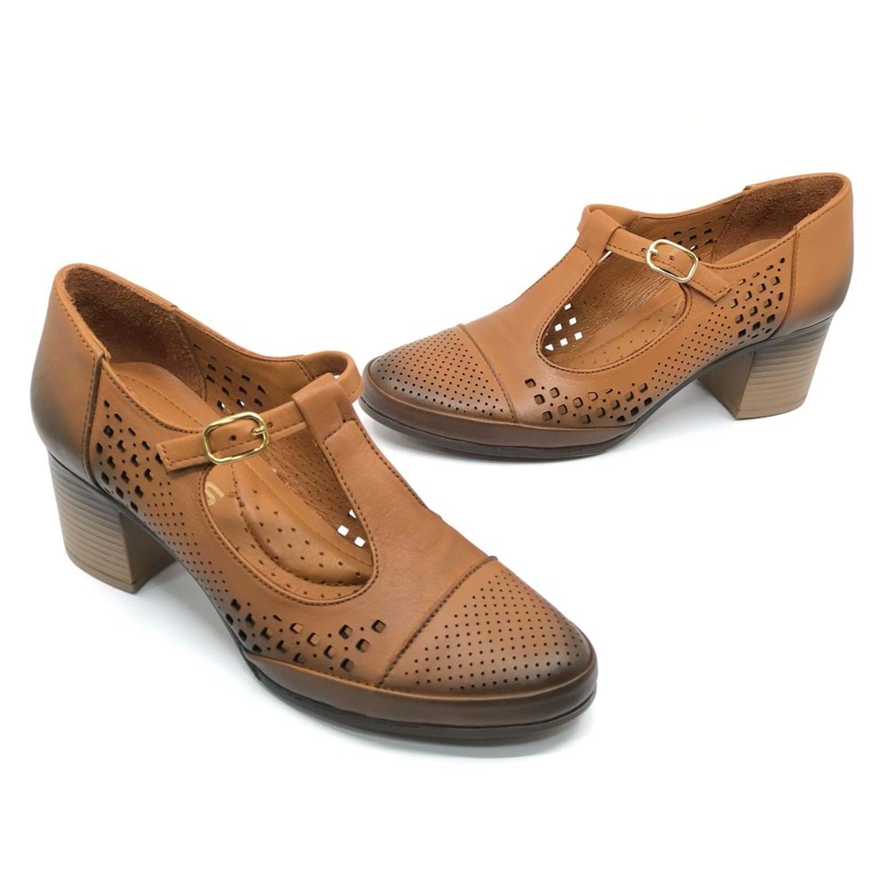 Venüs Cosmos Hakiki Deri Comfort Ortopedik Kadın Topuklu Ayakkabı