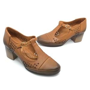 Venüs Cosmos Hakiki Deri Comfort Ortopedik Kadın Topuklu Ayakkabı