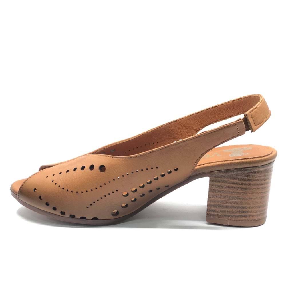 Venüs Benefşe Hakiki Deri Comfort Ortopedik Kadın Sandalet