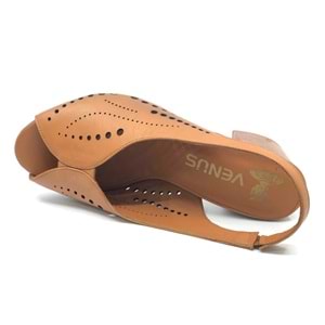 Venüs Benefşe Hakiki Deri Comfort Ortopedik Kadın Sandalet