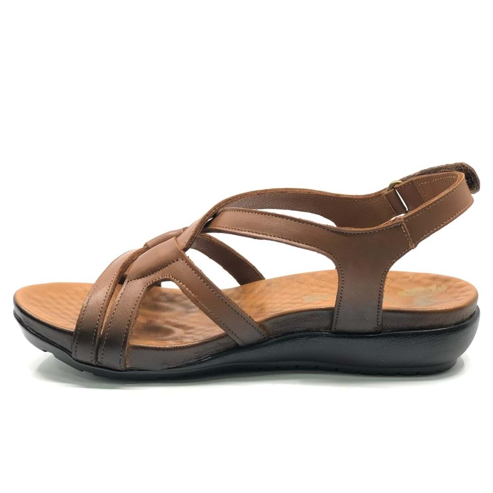 Venüs Viscosa Hakiki Deri Comfort Ortopedik Kadın Sandalet