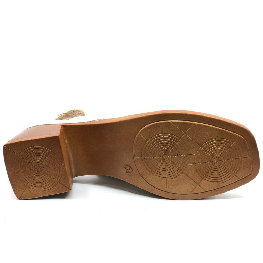 Venüs Rugosa Hakiki Deri Comfort Ortopedik Kadın Sandalet