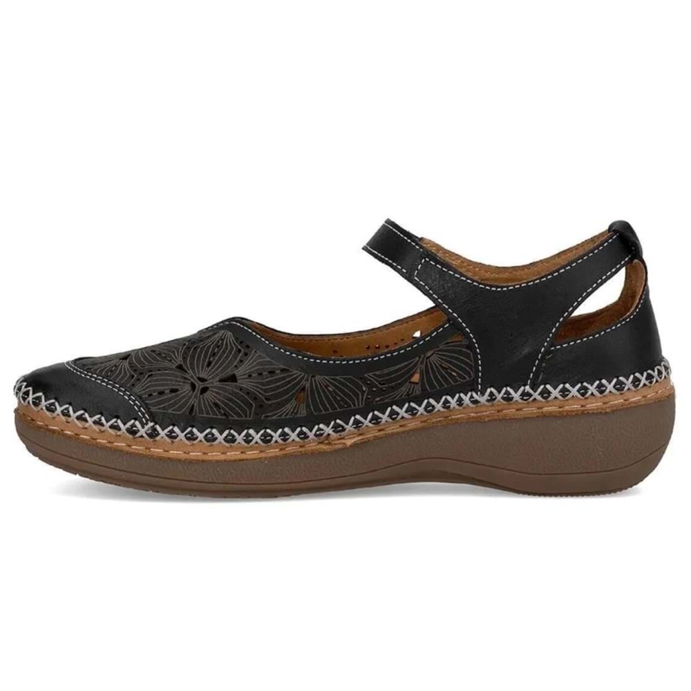 Venüs Rovner Hakiki Deri Kadın Babet Ayakkabı