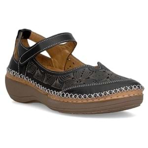 Venüs Rovner Hakiki Deri Kadın Babet Ayakkabı