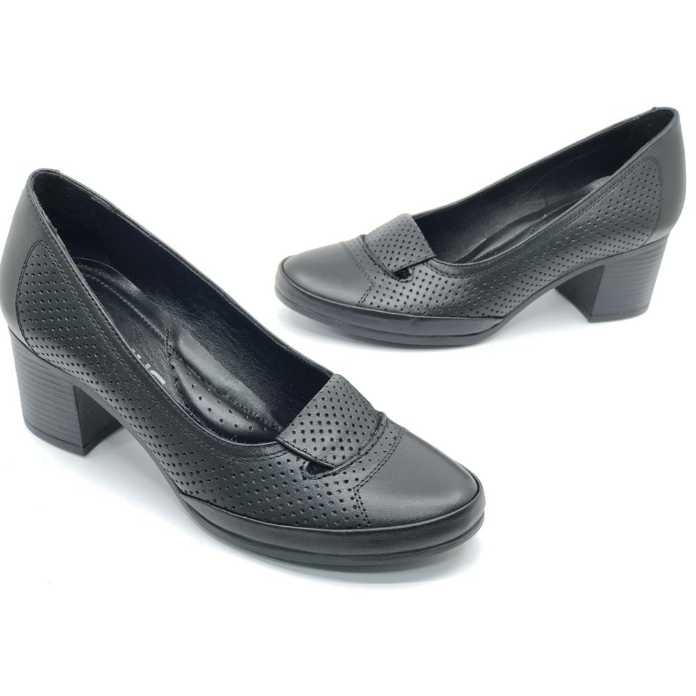 Venüs Apus Hakiki Deri Comfort Ortopedik Kadın Topuklu Ayakkabı