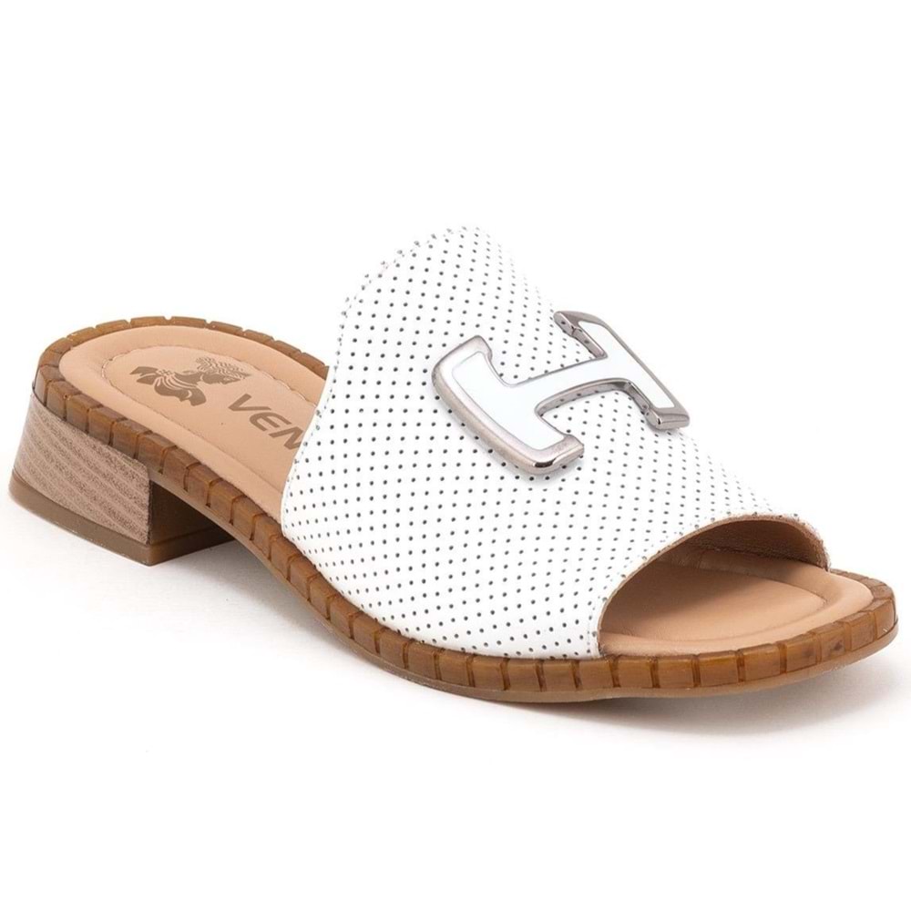 Venüs Mefron Hakiki Deri Kadın Terlik