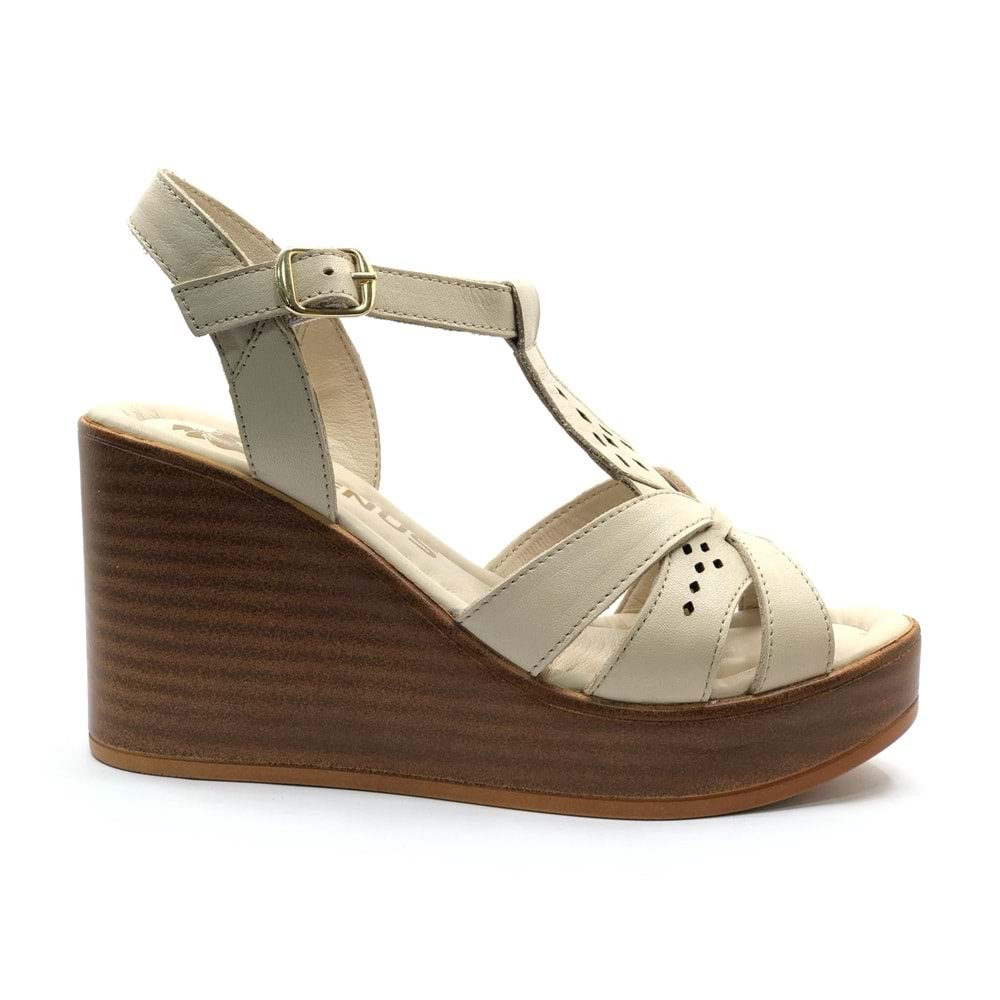 Venüs Ripley Hakiki Deri Comfort Ortopedik Dolgu Taban Kadın Sandalet