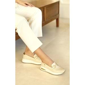 Venüs Guye Hakiki Deri Ortopedik Oxford Kadın Aır-Flow Taban Klasik Ayakkabı