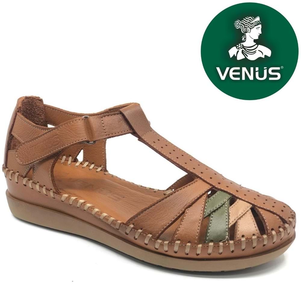 Venüs Margit Hakiki Deri Comfort Ortopedik Kadın Sandalet