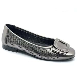 Venüs Pigi Hakiki Deri Kadın Babet Ayakkabı