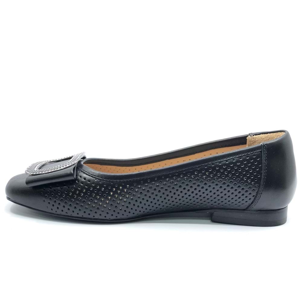 Venüs Pigi Hakiki Deri Kadın Babet Ayakkabı