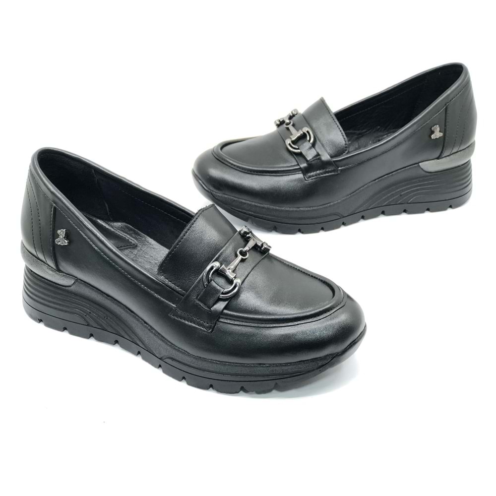 Venüs Hidra Hakiki Deri Ortopedik Oxford Kadın Aır-Flow Taban Klasik Ayakkabı