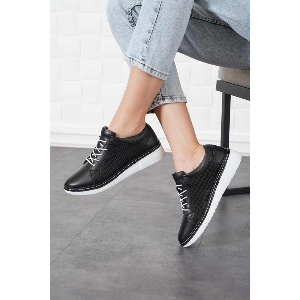 Venüs Livon Hakiki Deri Ortopedik Kadın Casual Ayakkabı