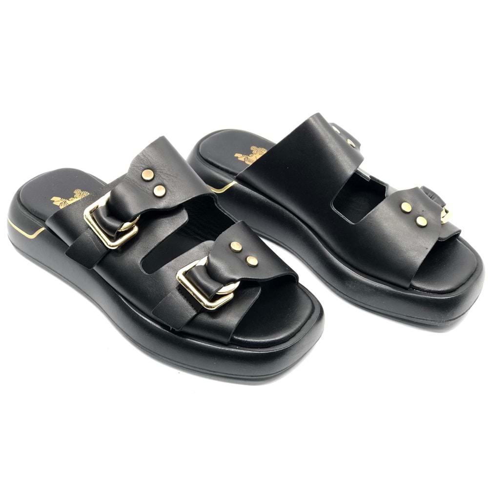 Venüs Rigitage Hakiki Deri Kadın Terlik