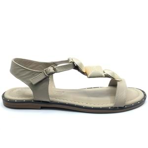 Venüs Elguh Hakiki Deri Comfort Ortopedik Kadın Sandalet