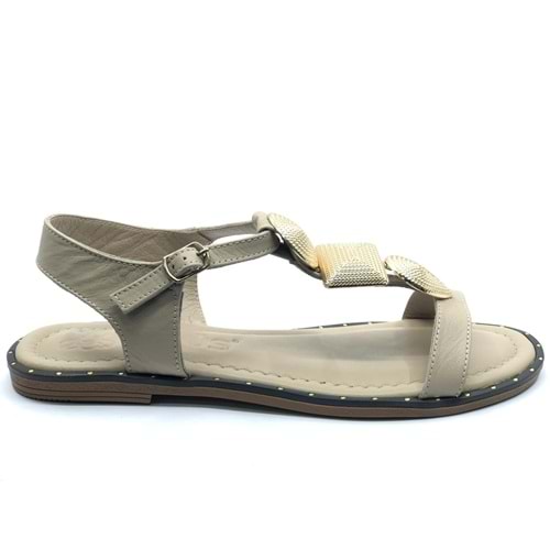 Venüs Elguh Hakiki Deri Comfort Ortopedik Kadın Sandalet