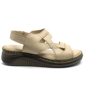 Venüs Poni Hakiki Deri Comfort Ortopedik Kadın Sandalet