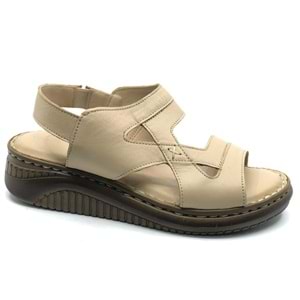 Venüs Poni Hakiki Deri Comfort Ortopedik Kadın Sandalet