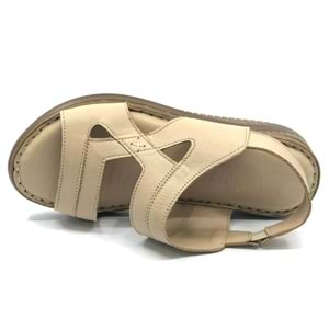 Venüs Poni Hakiki Deri Comfort Ortopedik Kadın Sandalet