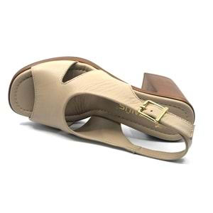 Venüs Gofi Hakiki Deri Comfort Ortopedik Kadın Sandalet