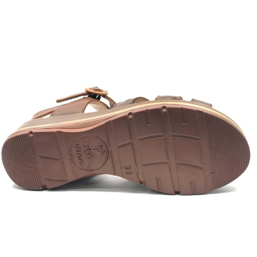 Venüs Hugle Hakiki Deri Comfort Ortopedik Kadın Sandalet