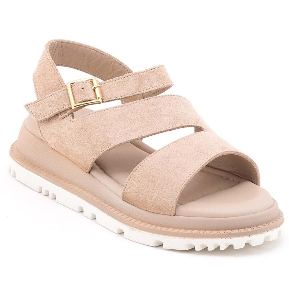 Venüs Hifli Hakiki Deri Comfort Ortopedik Kadın Sandalet