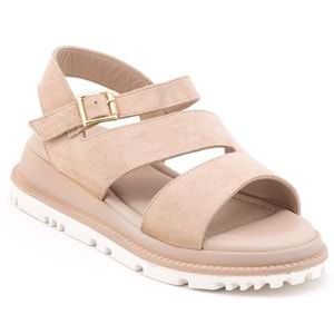 Venüs Hifli Hakiki Deri Comfort Ortopedik Kadın Sandalet