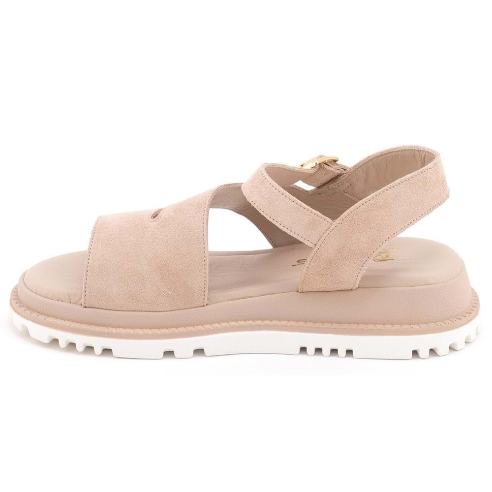 Venüs Hifli Hakiki Deri Comfort Ortopedik Kadın Sandalet