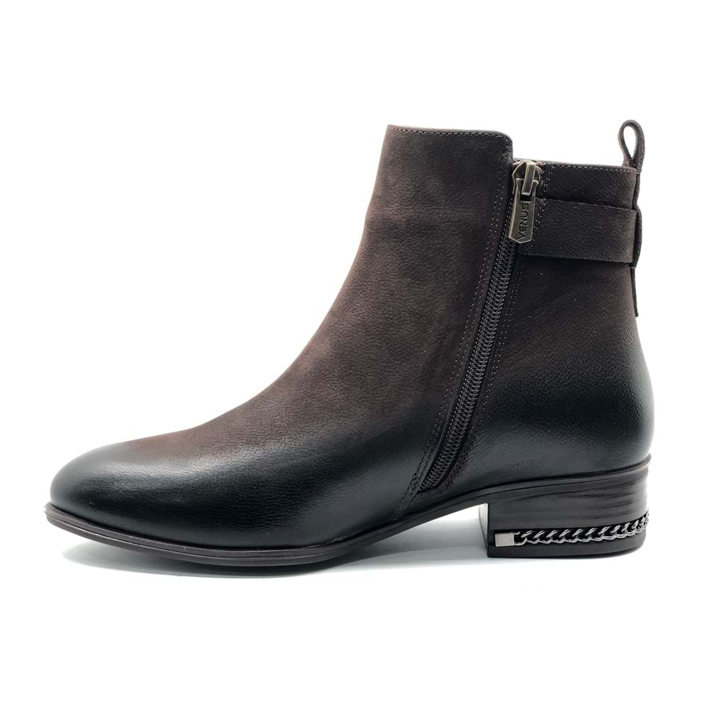 Venüs Adastra Hakiki Deri Düz Kaymaz Taban Ortopedik Kadın Bot