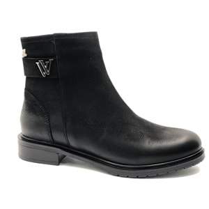 Venüs Vacca Hakiki Deri Düz Kaymaz Taban Ortopedik Kadın Bot