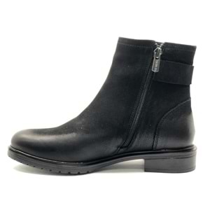 Venüs Vacca Hakiki Deri Düz Kaymaz Taban Ortopedik Kadın Bot