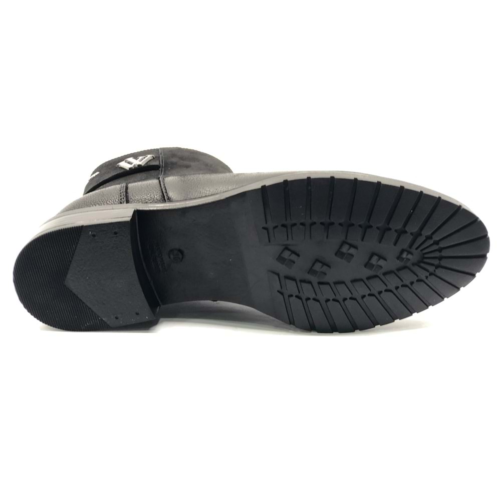 Venüs Vacca Hakiki Deri Düz Kaymaz Taban Ortopedik Kadın Bot